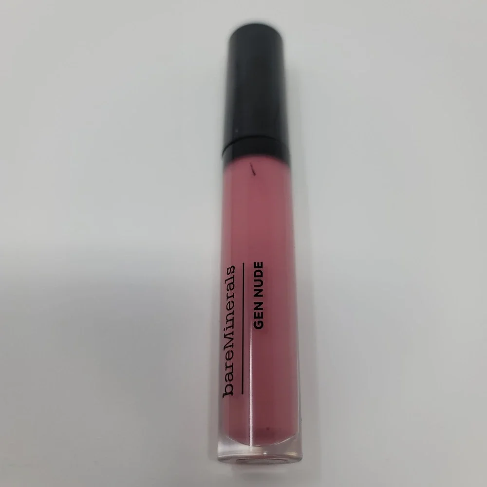 BareMinerals Gen Nude Patent Lip Lacquer CAN'T EVEN Cool Light Mauve Pink 0.12oz